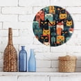 thumbnail image 3 of Cats by Absract Black 10 inch Wall Clocks Non Ticking Easy to Read Battery Decorative for Home Bathroom Kitchen Bedroom Living Room, 3 of 8