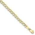 thumbnail image 1 of 10k Yellow Gold 4.3mm Curb Link Chain Bracelet, 1 of 6