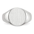 thumbnail image 4 of 14k White Gold 10.5x10.5mm Closed Back Signet Ring RS535, 4 of 6
