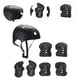 thumbnail image 5 of Juego de cascos para niños, juego de cascos deportivos, ligeros, cómodos y transpirables para patineta. Negro, 5 of 8