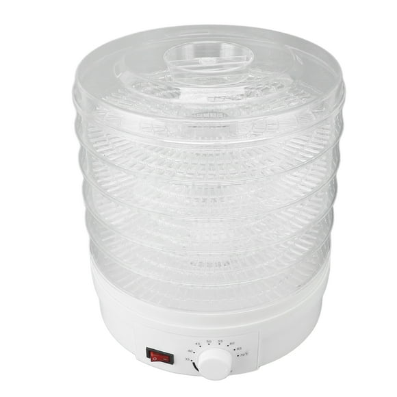 Máquina Deshidratadora De Alimentos, 5 Bandejas, 350 W, Secadora Eléctrica Versátil, Temperatura Ajustable, Funcionamiento Silencioso Para El Hogar
