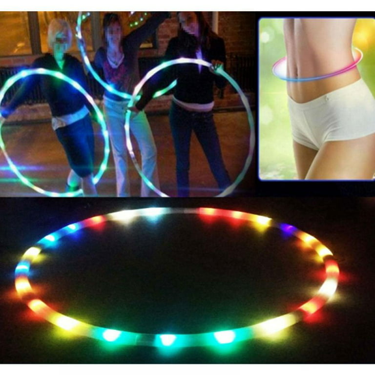 LED Hoops for Kids Adults Light Up Glow Sport Rings Dance Toy for