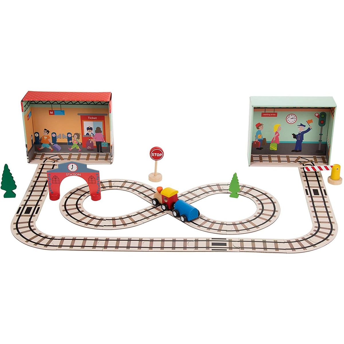 Train Set for Toddlers 39Piece Puzzle Train Set Includes Wooden