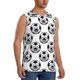 thumbnail image 2 of Fotbe Happy Soccer Men's Camiseta sin Mangas Estampada para Hombres, Playera Casual para Gimnasio, Entrenamiento, Playa-3X-Large, 2 of 7