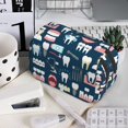 thumbnail image 7 of Sikiie Dental Print Flip Double-layer Pencil Case, All-purpose Stationery Bag for Study and Office, Zipper Design, Unisex, 7 of 7