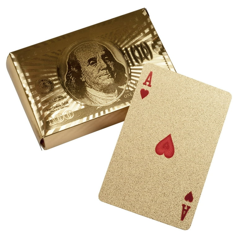GOD ゴールドプレイングカードGOD GOLD PLAYING CARDS Luxury Gold Playing Cards - Most Popular Gold Embossed