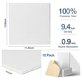 thumbnail image 6 of Self-Adhesive Acoustic Panels, Sound Proof Padding, Sound Absorbing Panel for Home, White, 12 Pack, 6 of 6