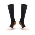 thumbnail image 1 of Compression Socks S-XXL Medical Edema Pregnant Varicocele Open Toe Socks Men Women Solid Color Knee Length Elastic Tight Socks, 1 of 6