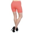 thumbnail image 3 of Vivian's Fashions Legging Shorts - Cotton, Lace Trim, Misses Size (Coral, M), 3 of 3