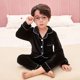 thumbnail image 1 of Conjunto de Pijamas de terciopelo Coral para niños y niñas, ropa de dormir de manga larga de franela cálida para invierno, navidad, Año Nuevo, 1 of 2