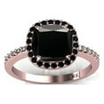 thumbnail image 2 of 2.00 carat Black Diamond Halo Bridal Set in 10k Rose Gold, 2 of 4