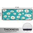 thumbnail image 5 of Kitchen Rugs Sets Of 2,Turquoise Daisy Flower Pattern Anti Fatigue Kitchen Mat Rugs Non Slip Washable,Decorative Kitchen Floor Mats for Kitchen,Sink,Laundry,17"x47"+17"x47", 5 of 5