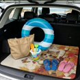 thumbnail image 2 of SEANATIVE Car Trunk Mat Decorative Printed Cargo Mat All Weather Non Slip Trunk Liner Universal Fit Auto Interior Accessories for Autumn Decoration, Cute Cat Fall Leaf Butterfly Beige, 2 of 4