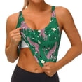 thumbnail image 3 of Picia Tropical Leopard Sports Bra for Women,Padded Strappy Sports Bras Medium Support Yoga Bra with Removable Cups,Running Yoga Bra-Medium, 3 of 9