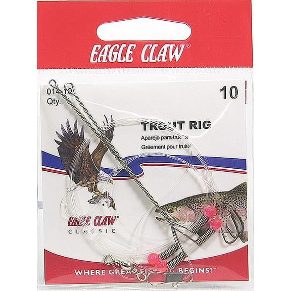 Eagle Claw 014H-10 Trout Rig, Bronze, Size 10