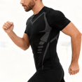 thumbnail image 5 of alpinario Men's Compression T-Shirt Moisture Wicking Breathable Short Sleeve Gym Workout High Elastic Dry Fit Baselayer Rash Guard Running Undershirt, 5 of 8