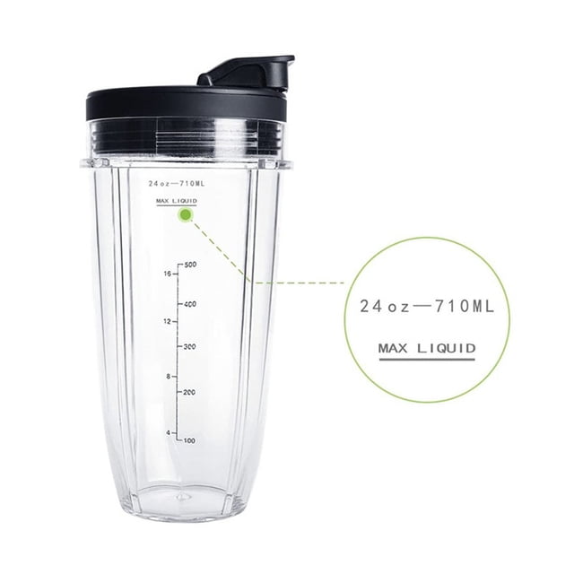 Sealed Blender Cup Leakproof Mixer Cup Kitchen Juicer Accessories Mixer Cup; Kitchen Replacement for Ninja