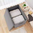 thumbnail image 5 of Heavy-duty Oversized Clothing Storage Box, Foldable Blanket Organizer, Sturdy Plastic, Easy Assembly, Space-Saving Design, Modern Home Decor, Family Use, Wardrobe Essentials, Storage TOPLIU, 5 of 8