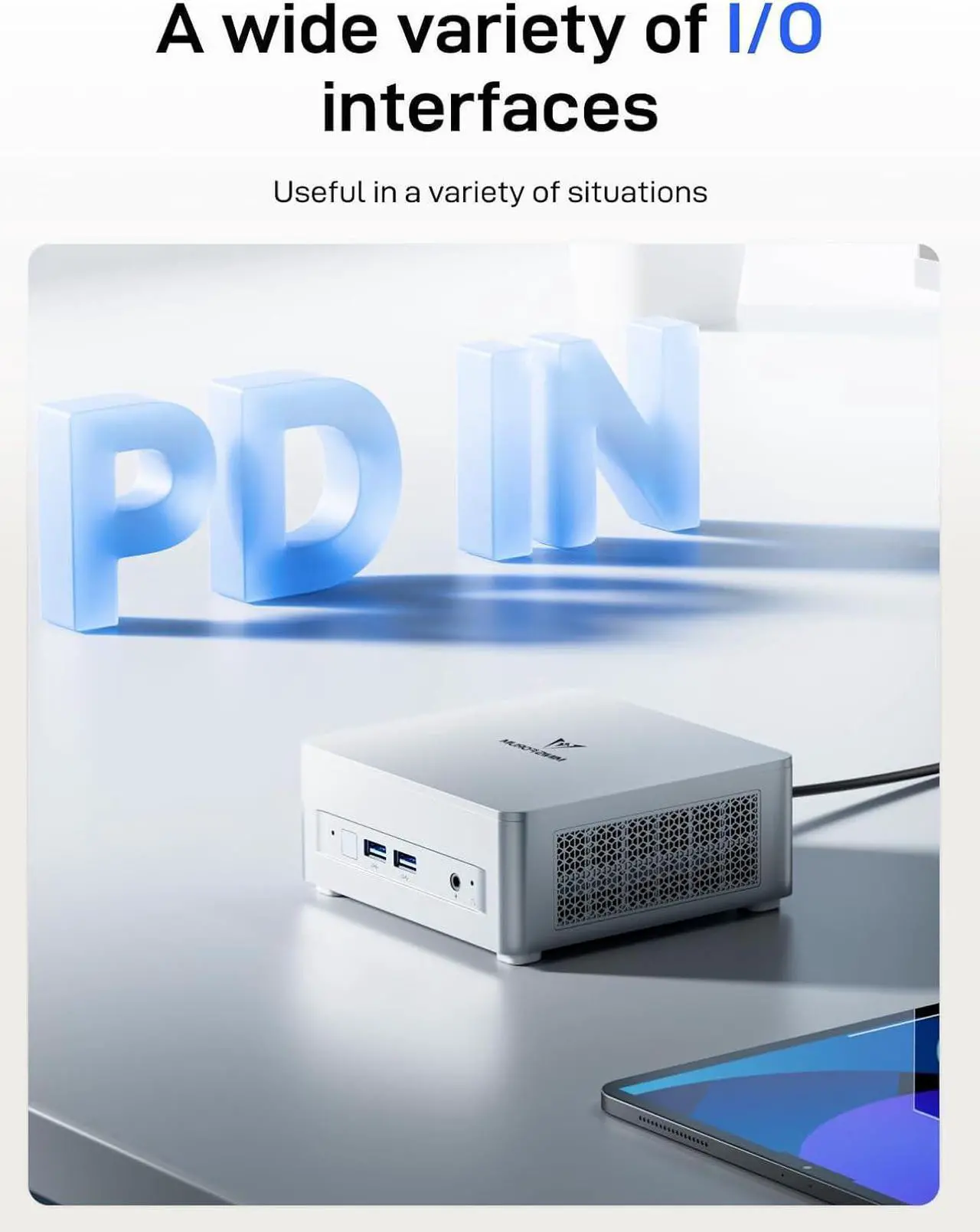MINISFORUM UM880 Plus Mini PC AMD Ryzen 7 8845HS Desktop Computer Barebone Without Storage/OS, HDMI/DP/USB4 8K@60Hz Output, 2.5G RJ45 Port, Oculink Port, 4xUSB Port Micro Compute