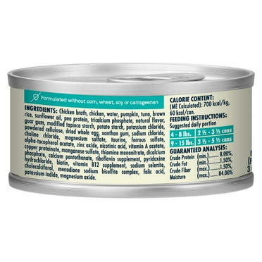 CANIDAE Balanced Bowl Canned Cat Food Chicken  Pumpkin 3oz