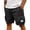 AF06-Black, variant on Tactical Cargo Shorts For Men Drawstring Elastic Waist Hiking Shorts With Pockets Work Outdoor Athletic Running Short Khaki M