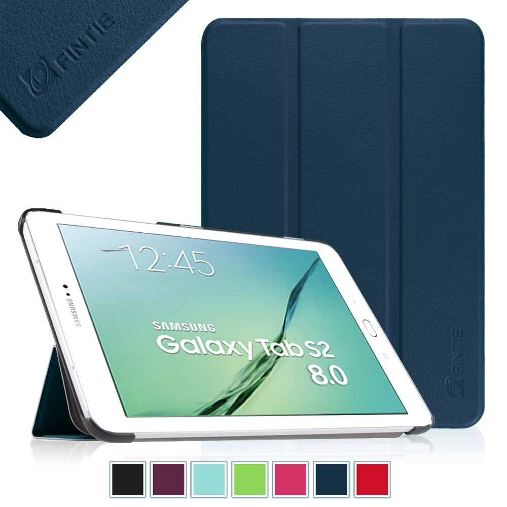 zwemmen Broer Isoleren Fintie Case for Samsung Galaxy Tab S2 8.0 / S2 Nook 8.0 Tablet - Slim Light  Weight Standing Cover, Navy - Walmart.com
