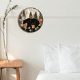 thumbnail image 6 of Kurmntregon Cabin Bear Wall Clock Black Bear Forest Wildlife Mountain Lodge Kitchen Living Room Silent Non-Ticking Decorative Clock Battery Operated Bedroom Home Decorative Round 10", 6 of 7