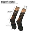 thumbnail image 2 of Naloa Lake Meditating Elephant Thigh High Socks Extra Long Stretchy Sock Women Over Knee High Opaque Stocking Daily Wear, 2 of 6