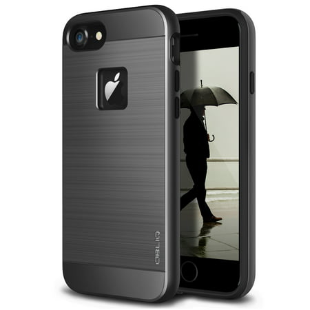 iPhone 7 Case, OBLIQ [Slim Meta][Black Titanium][MILITARY GRADE CERTIFIED] Premium Metallic Soft Brushed Protection Cover for Apple iPhone 7 (Best Military Grade Iphone 7 Case)