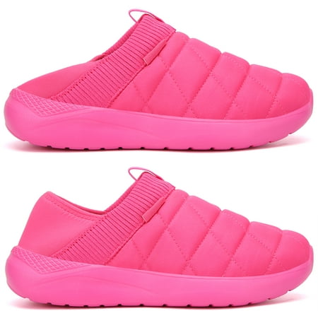 

Mens Womens Slippers Indoor House Shoes Plush Slip on Outdoor Garden Loafers