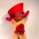 thumbnail image 2 of Sombrero de copa asimétrico, sombrero de lana, sombrero Unisex para hombres y mujeres, sombrero Steampunk, sombrero de copa, cinta decorativa a la moda, cubierta para sombrero, cabeza para hombres, 2 of 3