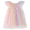 thumbnail image 3 of EnJoCho toddler Cute Dresses Girls Sleeveless Rainbow Star Sequin Tulle Ruffles Princess Dress Dance Party Dresses Clothes Little Children Girl Summer Trendy Dress Outfits 18-24 Months, 3 of 5
