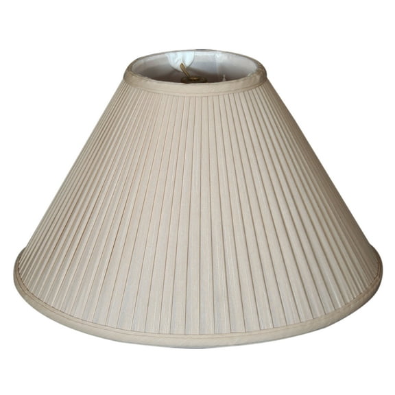 Royal Designs 18" Coolie Empire Side Pleat Lamp Shade Beige
