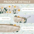 thumbnail image 4 of Soda Candy 2 PCS Makeup Bag Large Cosmetic Bag with Small Makeup Pouch, Daisy Embroidery Craft Travel Toiletry Bag for Women, 4 of 6