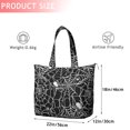 thumbnail image 4 of Black Halloween Spider Webs Travel Tote Bags for Women Carry On,Large Weekender Bags for Women Travel,Multi Functional Duffle Bag for Work,Shopping,Sports, 4 of 5
