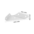 thumbnail image 2 of Minkissy 20pcs Support Brackets Steel White Square Shape Corner Brace Installation, 2 of 8