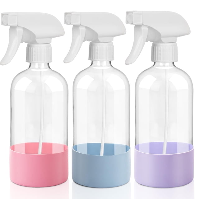 Botella de aerosol UUJOLY de plástico recargable de 500 ml con cabezal ajustable