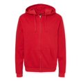 thumbnail image 1 of M&O 3331 Unisex Zipper Fleece Hoodie, 1 of 2