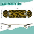 thumbnail image 2 of 31'' Complete Skateboard 7 Layer Canadian Maple Double Kick Deck Skateboards Traditional Chinese cloud black Skate Board for Beginner Adult Gifts, 2 of 5