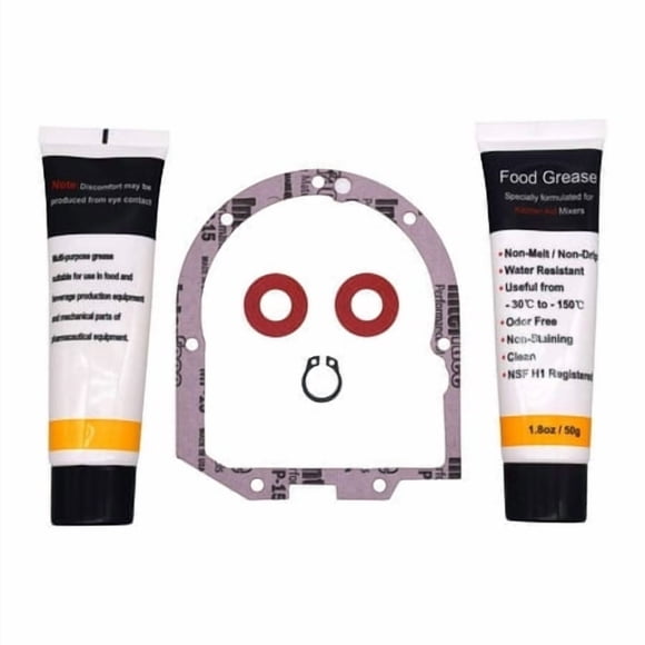 4162324 Kitchen Mixer Transmission Case Gasket For Kitchenaid Mixers K45 K5 Ksm90 Ksm150 With 1.8 Oz 2 X Food Grade Grease - Nsf-H1 Accredited.