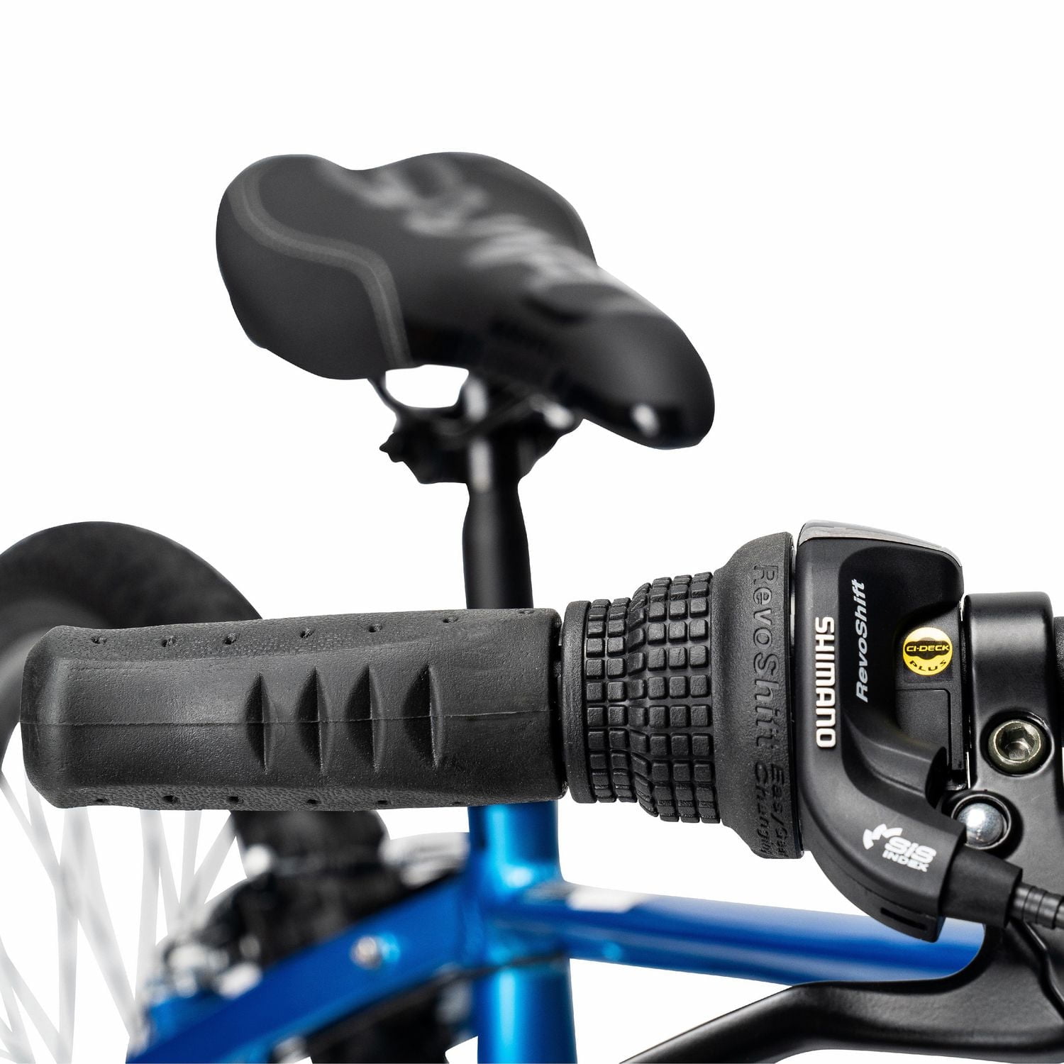 Hyper Bicycles 26" 36V Electric Mountain Bike for Adults, Pedal-Assist, 250W E-Bike Motor, Blue, Hyper 26" Hero E bike Mtn Blue Blck