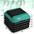 thumbnail image 7 of Yes4All Adjustable High Step Aerobic Platform, 16 in x 16 in, for Aerobic Step Exercises (Black/Green), 7 of 7