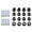 Silver, variant on Kojem A-Arm Bushings Kit For 2003-2017 Can-Am Outlander 400 450,Renegade 500 800,Quest,DS,Traxter Silver