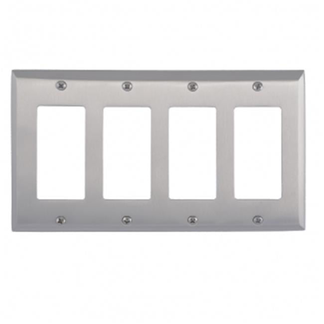 BRASS Accents M07-S4580-619 Quaker Switchplates Satin Nickel