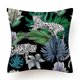 thumbnail image 2 of SZTXJ Cushion Cover Jungle Tropical Leaf Set of 4 Decorative Cushion Covers Wild Animal Tiger D Leopard Green Leaves 45x45 cm Decoration Pillow Case H, 2 of 4