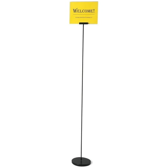 Portable & Lightweight Pedestal Floor Stand Sign Holders for 8.5x11 signs - 4 ft. | Easy to set up, easy to move | Collapsible | Versatile (Medium)