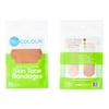 Tru-Colour Bandages, Green Pack (Light Shade) Flexible Fabric, Latex-Free Adhesive Bandages, 20 Ct.