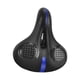 thumbnail image 4 of Sillines de bicicleta de montaña Cojín de asiento de bicicleta Espuma viscoelástica Cuero PU Acolchado Bicicleta Negro y azul, 4 of 9