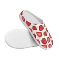 thumbnail image 3 of Lsque Hand Drawn Strawberry Pattern Womens Comfort Cotton on Scuff With Memory Foam and Anti-skid Sole Slipper-35/36, 3 of 7