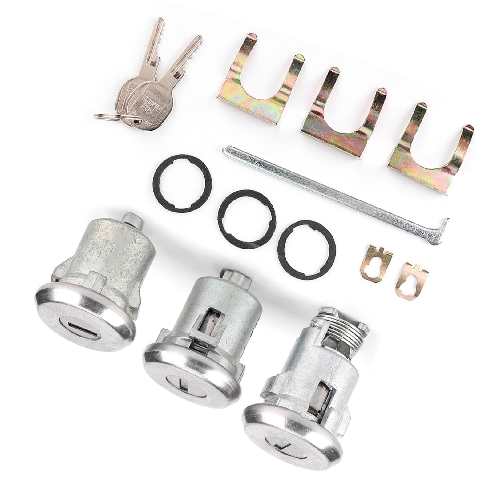 Car Cutlass Lock Set With Keys – Fits Chevelle, Malibu, Monte Carlo, Camaro, Round Head Key Style